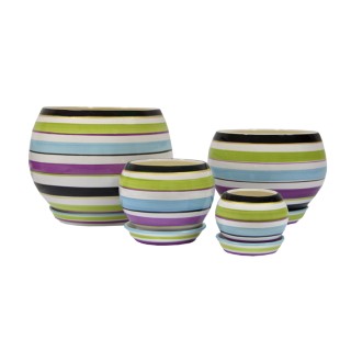 Шар Глянец Полоска Цветная